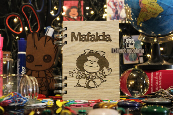 Libreta de Madera Mafalda