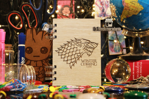 Libreta de Madera Winter Is Coming